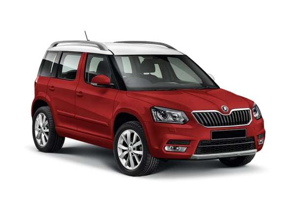 Skoda Yeti Красный Ruby Red Металлик белая крыша и корпуса наружных зеркал