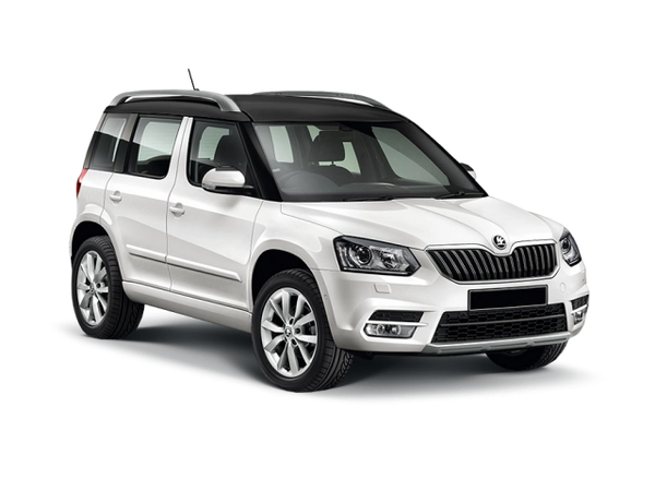 Skoda Yeti Белый Pure черная крыша и корпуса наружных зеркал